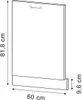 Geschirrspülblende Vicco R-Line Schwarz Beton 60 cm ohne Produktbild-Vorschau 5
