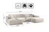 A diagram showing the dimensions of a sectional sofa. Produktbild-Vorschau