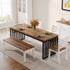 A dining room scene with a table, chairs, and a sideboard. Produktbild-Vorschau