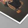 Poster - Poster ohne Rahmen - Frau Katze Blumen - 91,5x61 Produktbild-Vorschau 2