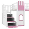 Flieks Lit superposé 90x200cm avec escalier de rangement, Voir les images du produit 6