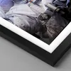 Gerahmtes Poster - Schwarzer Rahmen - Kosmonaut Katze - Produktbild-Vorschau 2