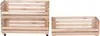 STOLMAK Cassetta Porta Verdura In Legno Con Ruote 77x79x30 Anteprima dell’immagine prodotto 3