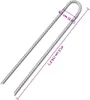 vidaXL Stanové kolíky 12 ks. Tvar U 41,5 cm Ø12 mm Náhľad obrázku produktu 3