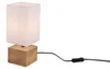 Lampe de table WOODY pied en bois avec abat-jour en tissu Voir les images du produit 13