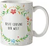 Mr. & Mrs. Panda Becher Cousine - Geschenk, Kousine, Produktbild-Vorschau 1