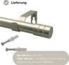 LOFT 300 cm Einzelne Gardinenstange 19 mm aus Metall mit Produktbild-Vorschau 5