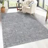 Shaggy Hochflor Teppich Wohnzimmer - 150x150 cm - Grau - Produktbild-Vorschau 1