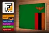 Holzschild Flagge Sambia 30x20cm Flag of Zambia Vintage Produktbild-Vorschau 3
