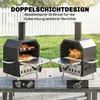 Outsunny Outdoor Pizzaofen Holzbefeuerter Pizza Ofen Produktbild-Vorschau 4