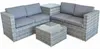 XXL PolyRattan Salon + Coffre de rangement Canapé de jardin Voir les images du produit 22