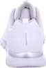 The back view of a white Skechers sneaker. Voir les images du produit