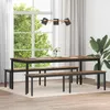 vidaXL Panca colore fumo 200 x 35 x 45 cm materiale a base Anteprima dell’immagine prodotto 2
