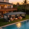LZQ 3x9m Garten Partyzelt Pavillon Gartenzelt Festzelt Produktbild-Vorschau 9