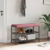 vidaXL Coussin de sol en velours, rose, profondeur 35 cm Voir les images du produit 2