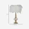 Mauro Ferretti Tischleuchte Tarty Weiß Gold 25x54 cm Produktbild-Vorschau 6