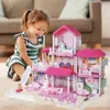 MalPlay Kinderpuppenhaus Rosa, Puppenhaus Villa für Produktbild-Vorschau 4