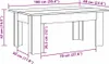 vidaXL Konferenční stolek černý 100x60x42 cm Dřevěný Náhled obrázku produktu 6
