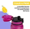 Gourde isotherme schmatzfatz, étanche, 550 ml, en acier Voir les images du produit 5