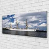 Glasbilder 125x50 Wandbild Druck auf Glas Boot Wasser Produktbild-Vorschau 2