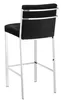 Casa Padrino Luxus Barstuhl Schwarz / Silber 43 x 54 x H. Produktbild-Vorschau 2