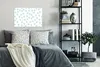 MuchoWow® Poster Blätter - Muster - Blau 60x40 cm - Produktbild-Vorschau 4