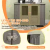 PawHut Hundekäfig Haustierkäfig Hundehütte mit Schloss, Produktbild-Vorschau 6