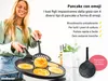 padella per pancake endusor per induzione con rivestimento antiaderente per bambini con motivo smile Anteprima dell’immagine prodotto