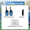 A product packaging image showing the contents of a walkie-talkie set. Anteprima dell’immagine prodotto