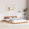 vidaXL Bettgestell Braun 160 x 200 cm Holz Produktbild-Vorschau 2