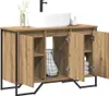 vidaXL Waschbeckenschrank Artisan-Eiche 91 x 35 x 60 cm Produktbild-Vorschau 3