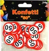 Konfetti Papier 14gr Verkehrsschild Zahl 50 Produktbild-Vorschau 2