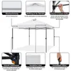 Diagram showing features of a pop-up canopy tent. Produktbild-Vorschau