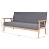 VidaXL 244653, Szary, Poliester, 1580 mm, 670 mm, 735 mm, Podgląd zdjęcia produktu 6