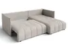 AX LIVING Beige Ecksofa mit Schlaffunktion und Bettkasten Produktbild-Vorschau 5