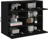 vidaXL TV-Wandschrank mit LED-Leuchten Schwarz 78,5x30x60,5 Produktbild-Vorschau 9