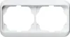 A white frame for two electrical outlets. Anteprima dell’immagine prodotto
