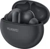 A pair of black Huawei FreeBuds 5i earbuds are shown inside their charging case, with the lid open. Náhled obrázku produktu