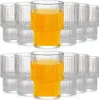 Vilde | Trinkgläser Set - 12 Stück - Geriffeltes Glas - 190 Produktbild-Vorschau 1