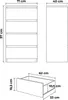 Kommode 70cm AVEN Sonoma-Eiche, 4 Schubladen, Produktbild-Vorschau 5