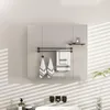 Armoire de salle de bain suspendue avec miroir triple, Voir les images du produit 7