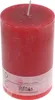 Stumpenkerze aus Paraffin, Rubin, Rustic, WENZEL, 110/70 Produktbild-Vorschau 1
