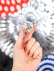 Miniatur Discokugeln 4 Stück silber 3,5cm - Einheitsgröße Produktbild-Vorschau 3