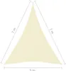 vidaXL Tenda da sole in tessuto Oxford triangolare 5x7x7 m Anteprima dell’immagine prodotto 13