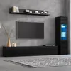 Merax TV Wohnwand Set 3-teilig mit LED Beleuchtung, Produktbild-Vorschau 3