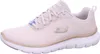 A side view of a beige Skechers sneaker. Voir les images du produit