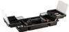 An open black plastic tool organizer with multiple compartments and some tools inside. Produktbild-Vorschau