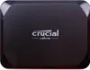 A close-up, top-down view of a black external SSD. Anteprima dell’immagine prodotto