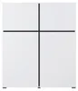 Komoda wysoka CROSS 4D 119cm biała/czarna Podgląd zdjęcia produktu 5