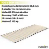 Rolovací rošt 100 x 200 cm s pružinovými latami vyrobenými Náhľad obrázku produktu 3